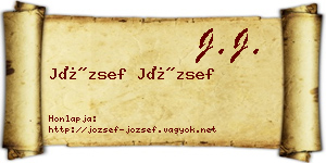 József József névjegykártya